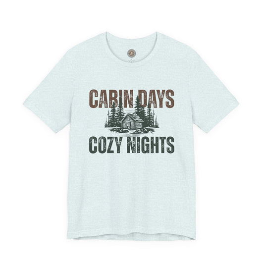 Cabin Days Cozy Nights Retro Tee — Vintage Mountain Outdoors T-Shirt