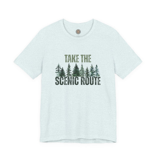 Take the Scenic Route Retro Tee — Vintage Outdoor Adventure T-Shirt