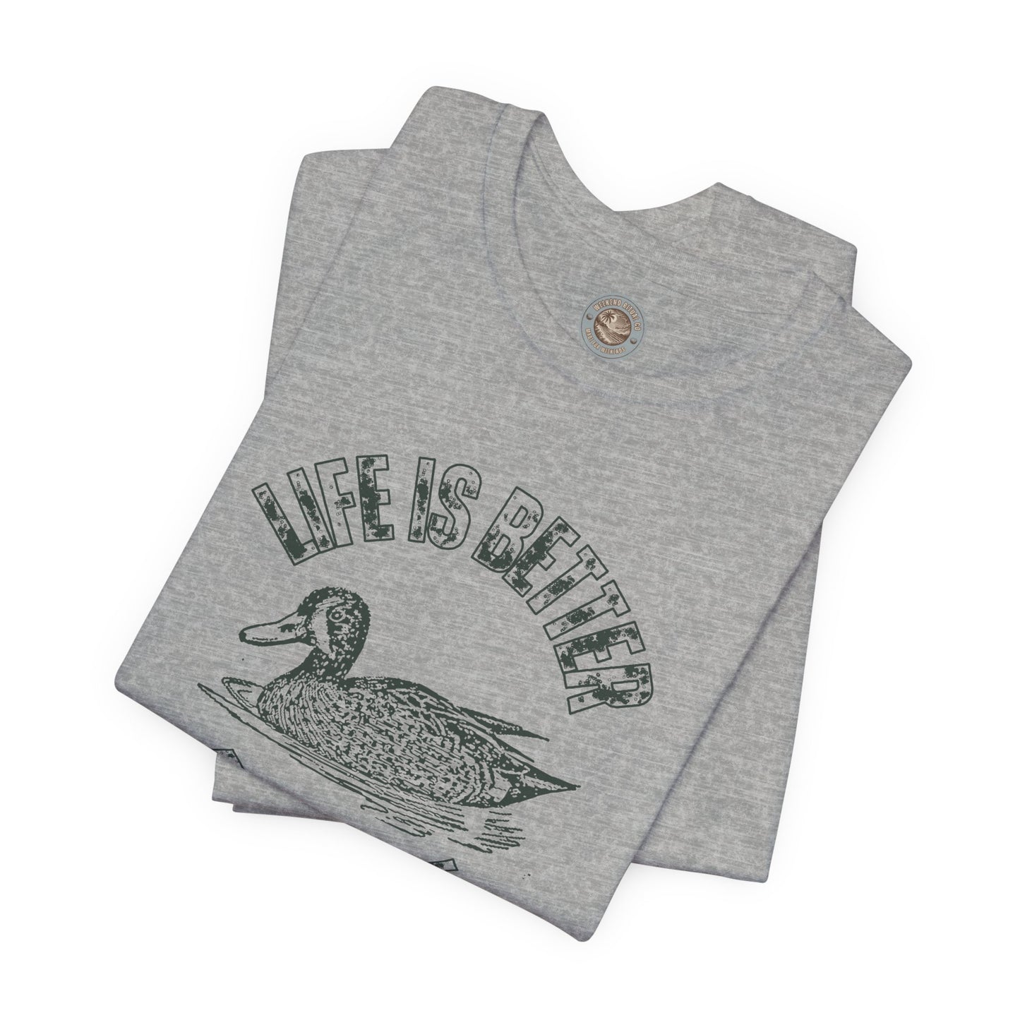 Life Is Better at the Lake Retro Duck Tee