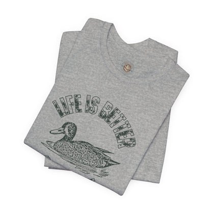 Life Is Better at the Lake Retro Duck Tee