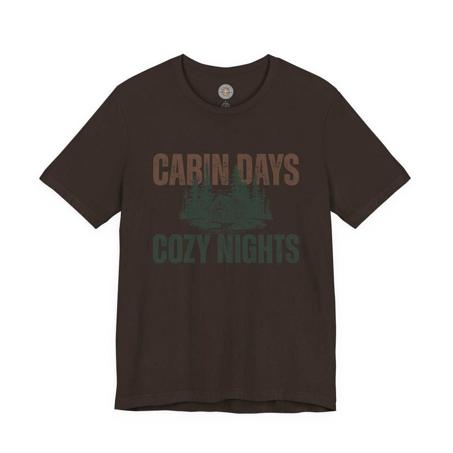 Cabin Days Cozy Nights Retro Tee — Vintage Mountain Outdoors T-Shirt