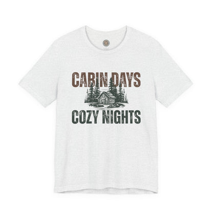 Cabin Days Cozy Nights Retro Tee — Vintage Mountain Outdoors T-Shirt