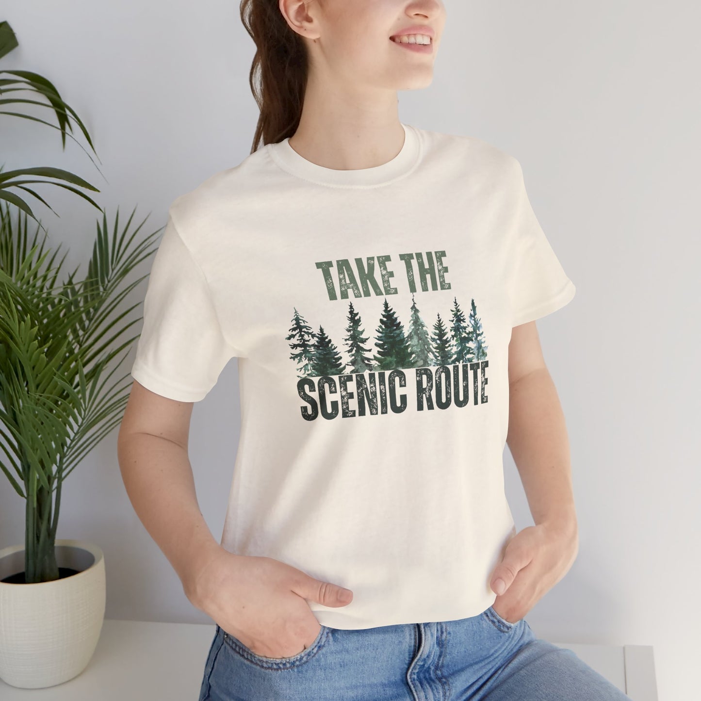 Take the Scenic Route Retro Tee — Vintage Outdoor Adventure T-Shirt