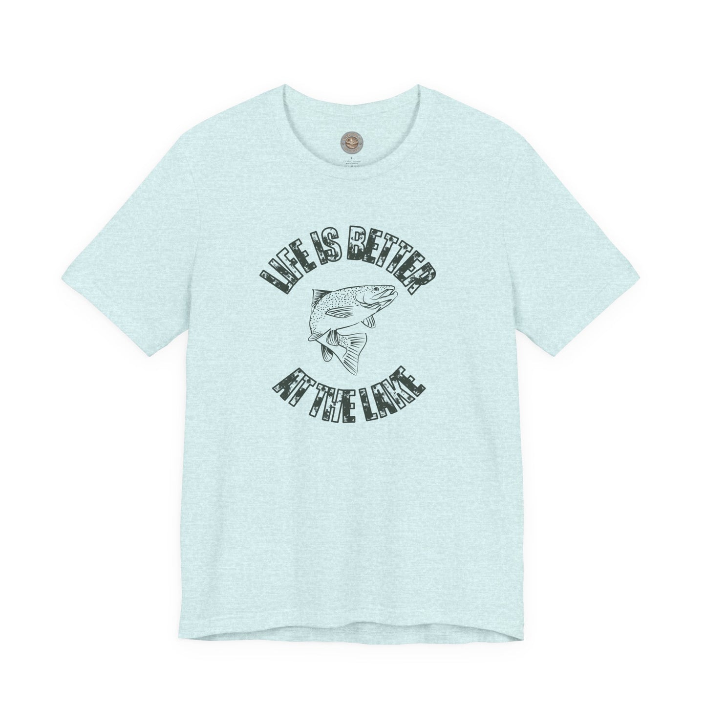 Life Is Better at the Lake Retro Fish Tee