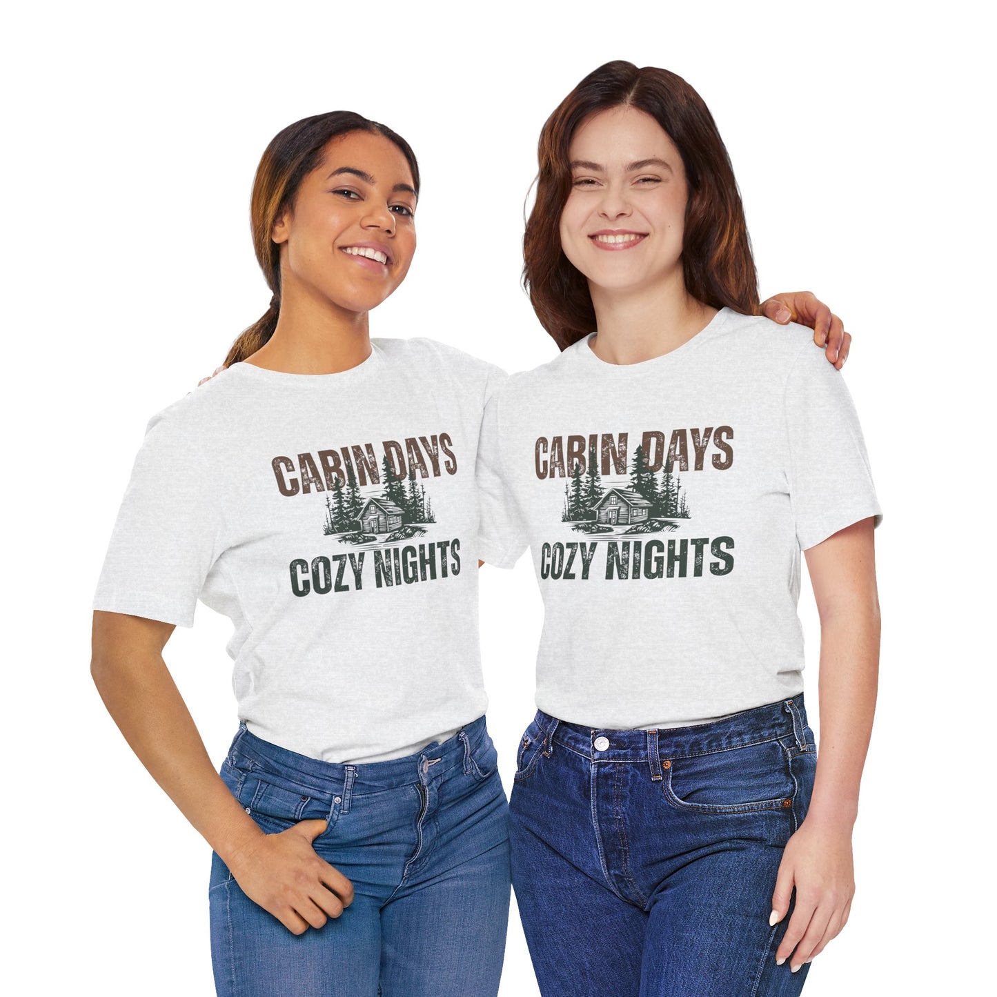 Cabin Days Cozy Nights Retro Tee — Vintage Mountain Outdoors T-Shirt
