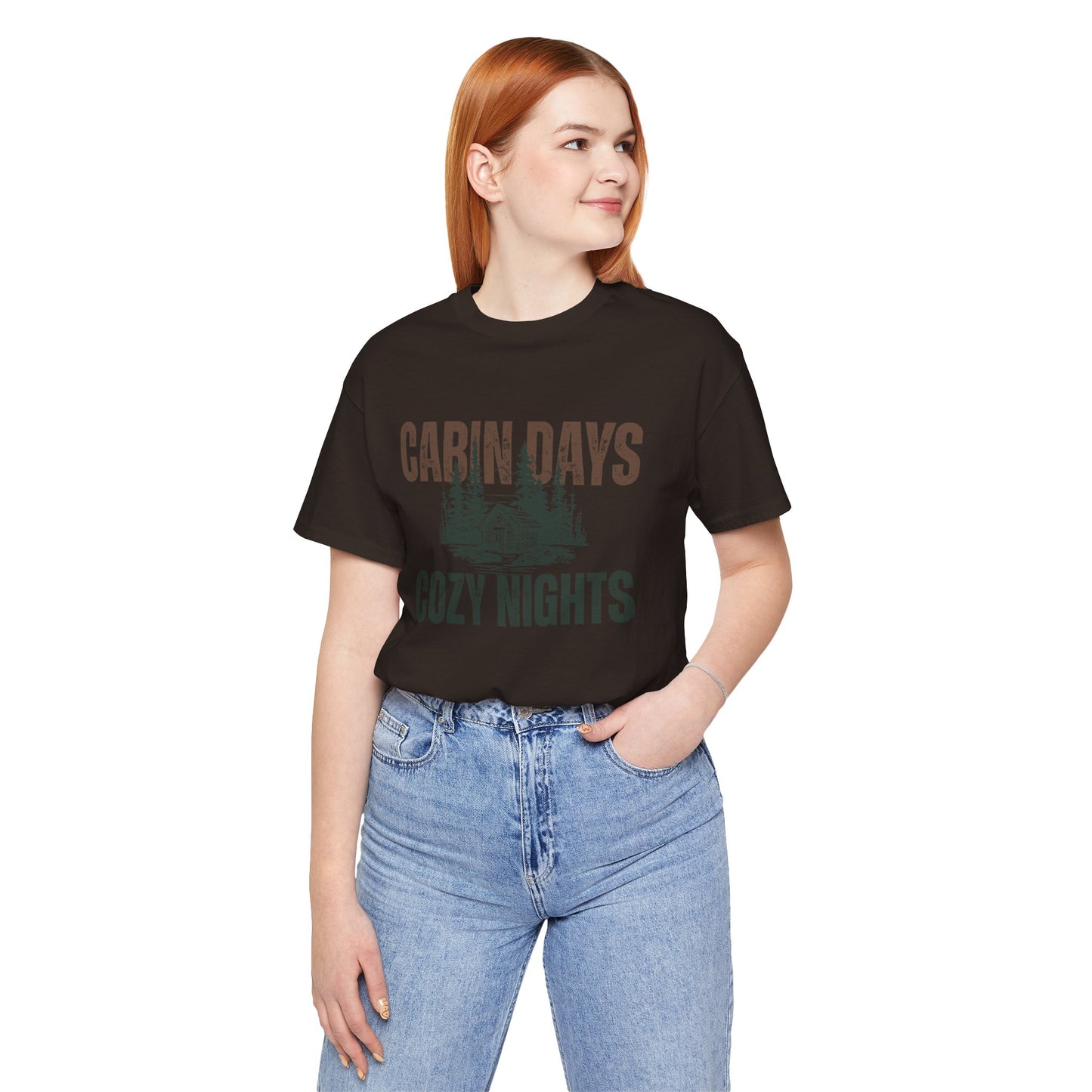 Cabin Days Cozy Nights Retro Tee — Vintage Mountain Outdoors T-Shirt