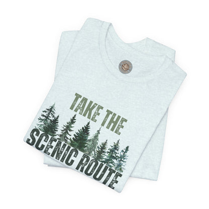 Take the Scenic Route Retro Tee — Vintage Outdoor Adventure T-Shirt