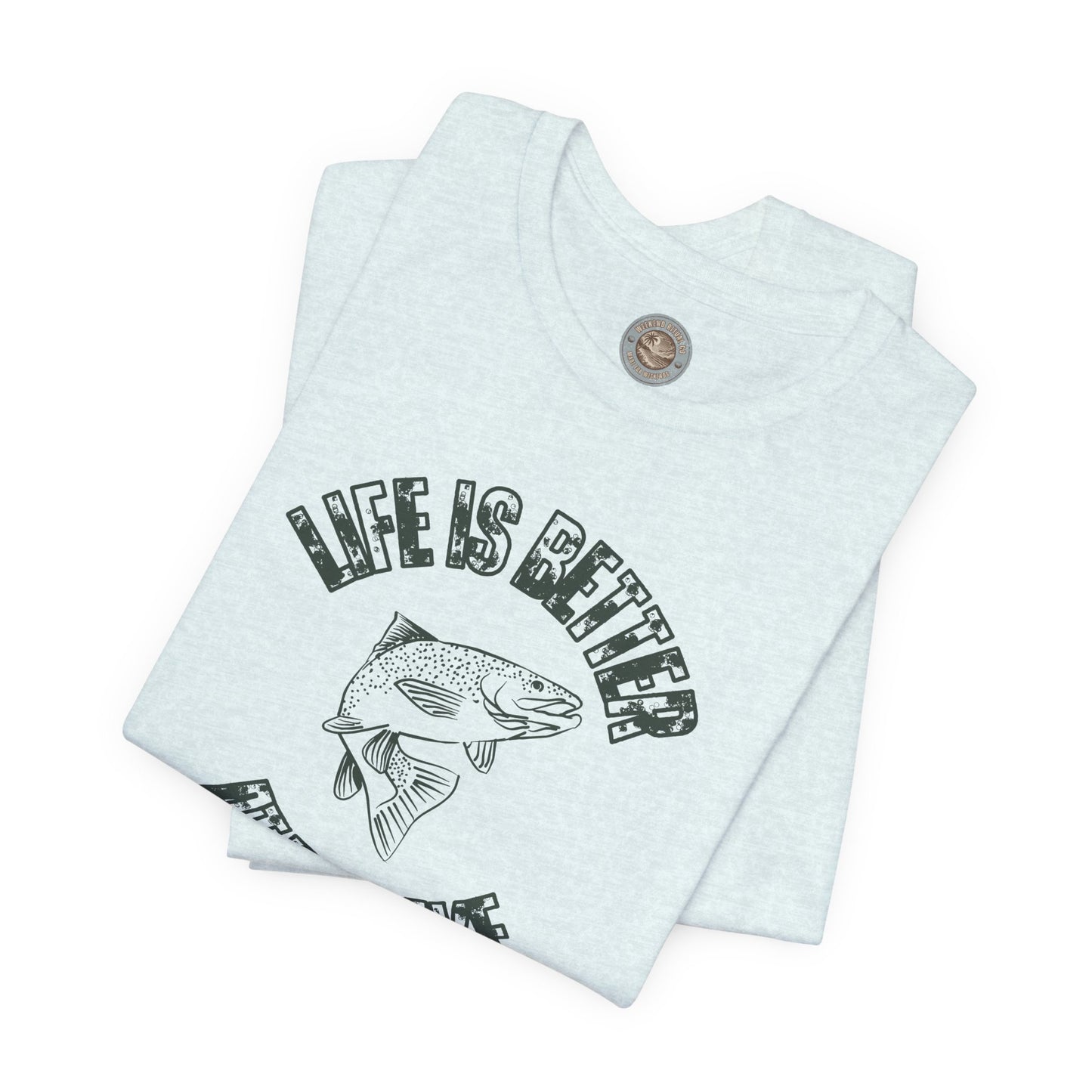 Life Is Better at the Lake Retro Fish Tee