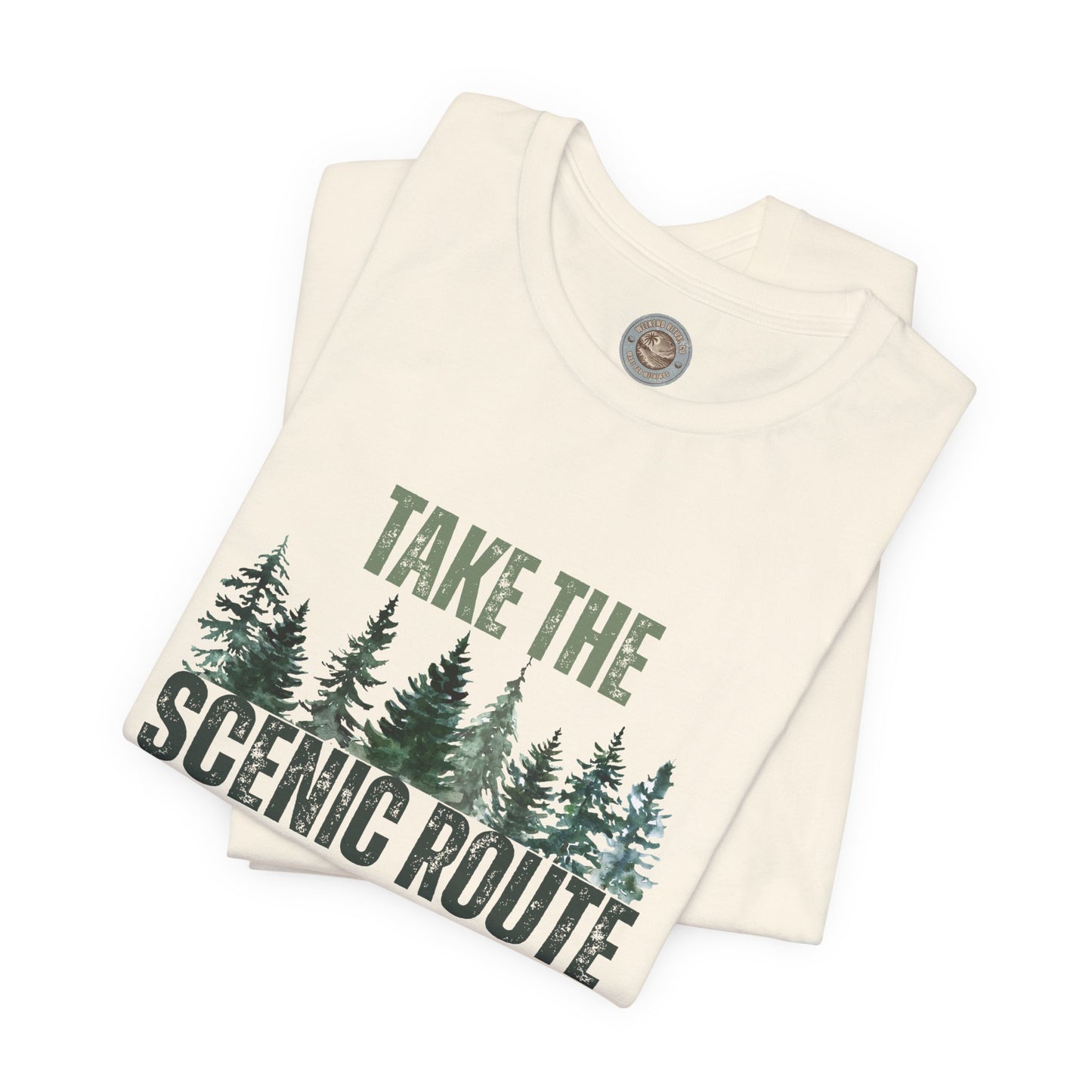 Take the Scenic Route Retro Tee — Vintage Outdoor Adventure T-Shirt
