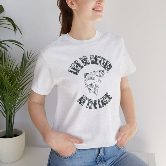 Life Is Better at the Lake Retro Fish Tee