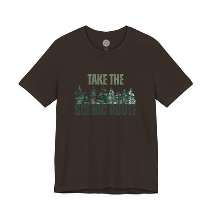 Take the Scenic Route Retro Tee — Vintage Outdoor Adventure T-Shirt