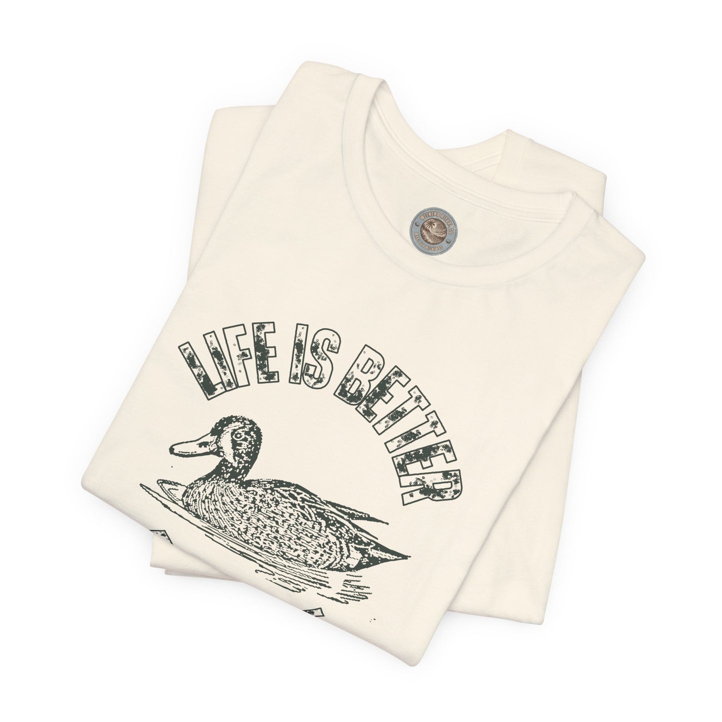 Life Is Better at the Lake Retro Duck Tee
