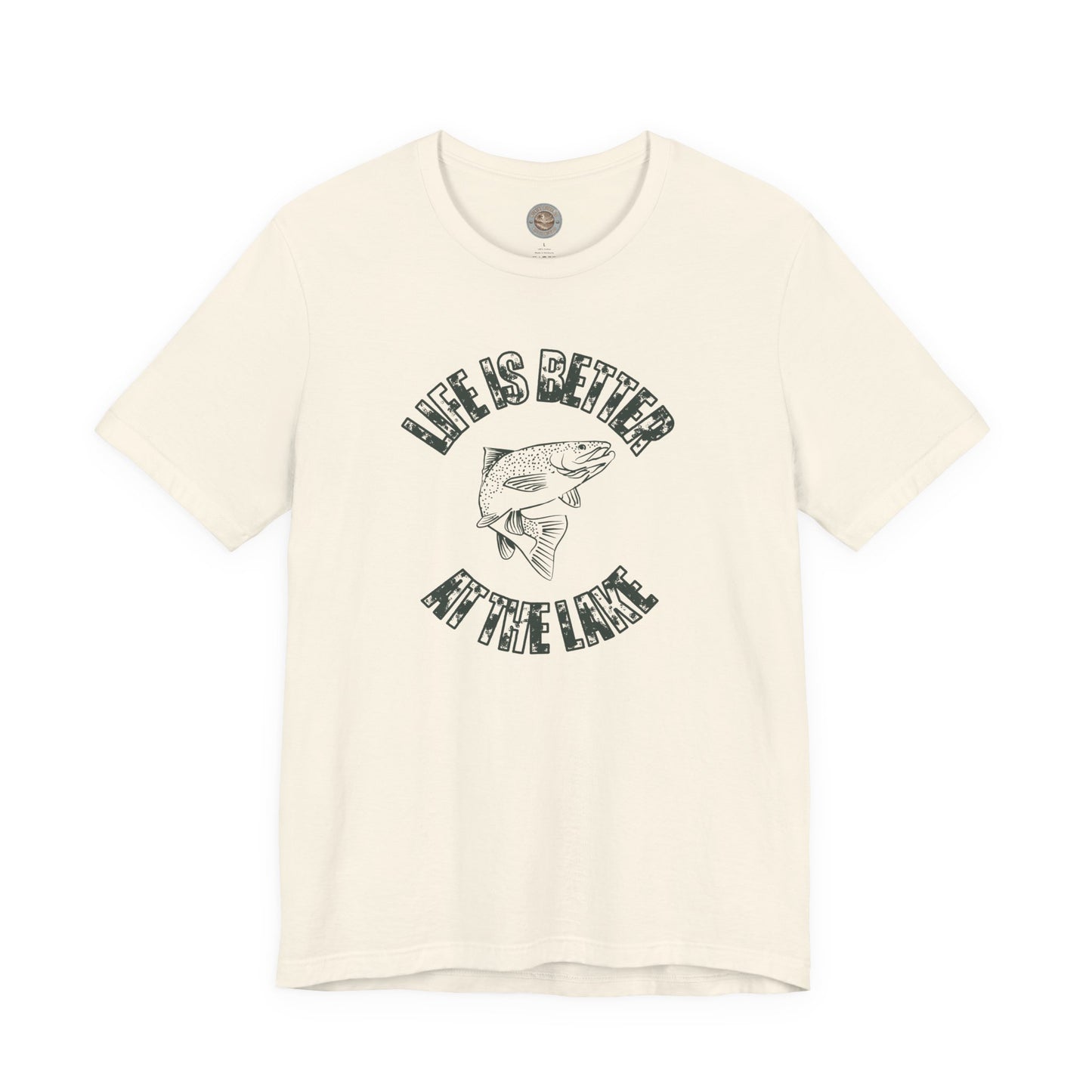 Life Is Better at the Lake Retro Fish Tee