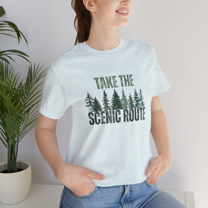 Take the Scenic Route Retro Tee — Vintage Outdoor Adventure T-Shirt