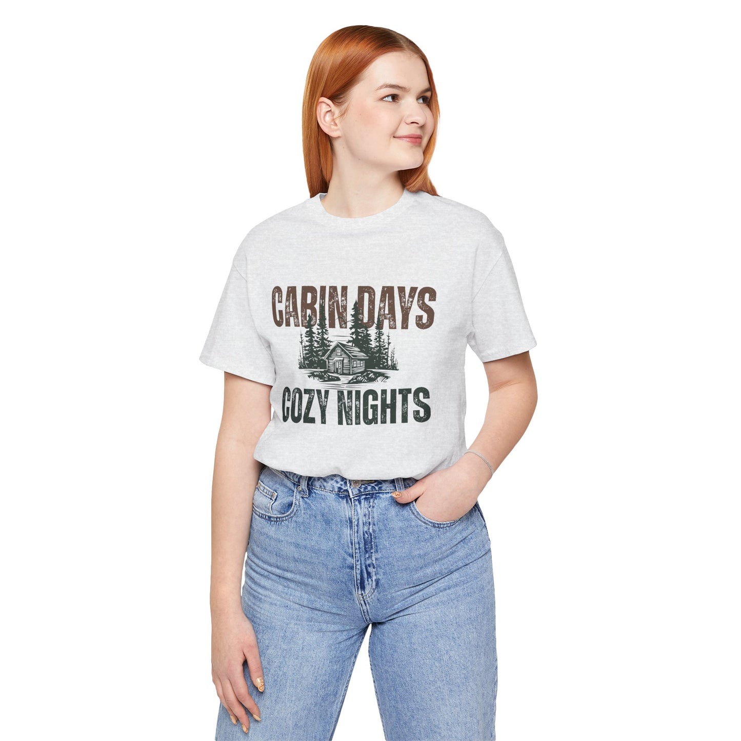 Cabin Days Cozy Nights Retro Tee — Vintage Mountain Outdoors T-Shirt