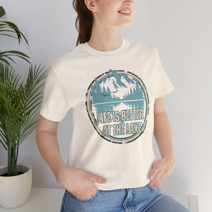 Life Is Better at the Lake Retro Badge T-Shirt