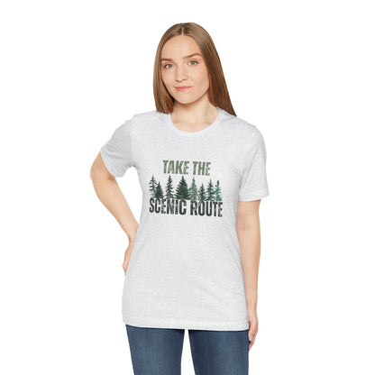 Take the Scenic Route Retro Tee — Vintage Outdoor Adventure T-Shirt