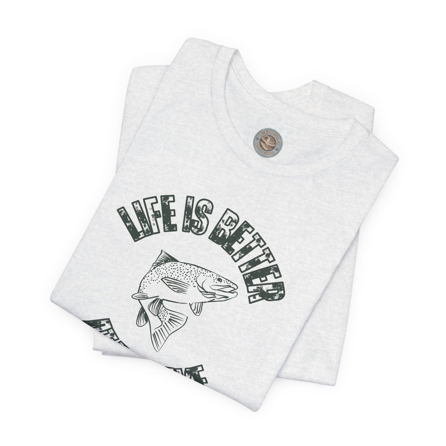 Life Is Better at the Lake Retro Fish Tee