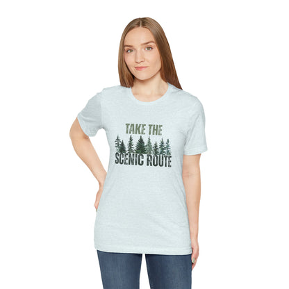 Take the Scenic Route Retro Tee — Vintage Outdoor Adventure T-Shirt