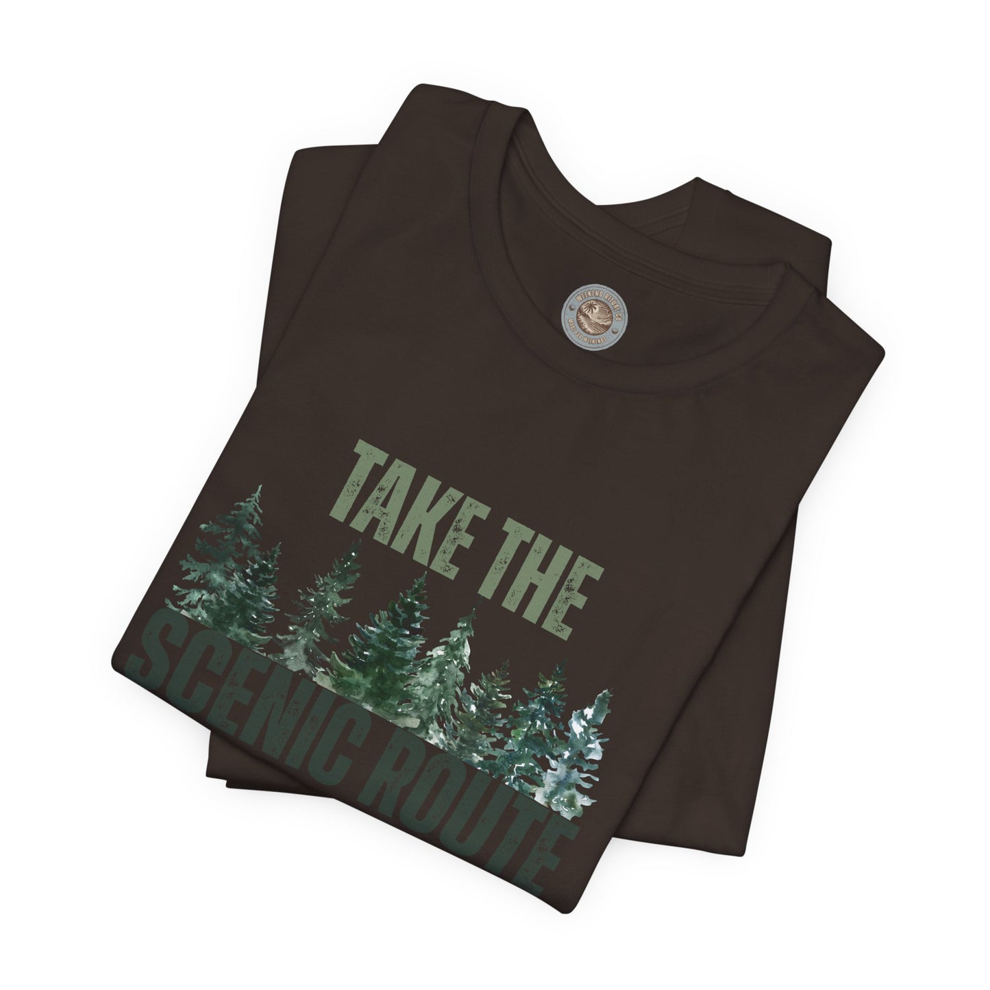 Take the Scenic Route Retro Tee — Vintage Outdoor Adventure T-Shirt