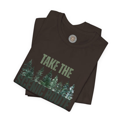 Take the Scenic Route Retro Tee — Vintage Outdoor Adventure T-Shirt