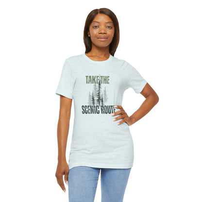 Take the Scenic Route Retro Tee — Vintage Outdoor Adventure T-Shirt