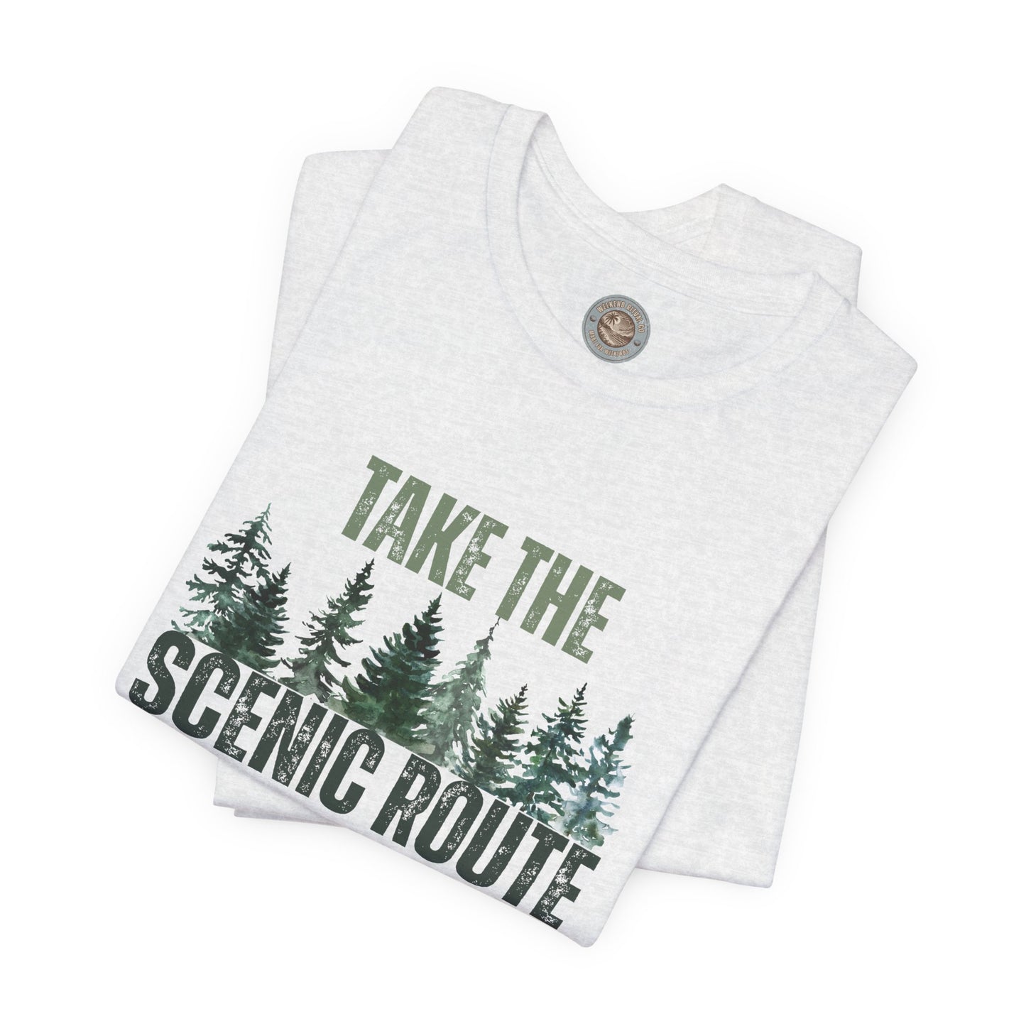 Take the Scenic Route Retro Tee — Vintage Outdoor Adventure T-Shirt