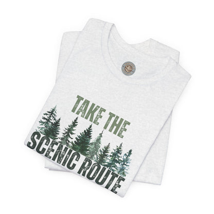Take the Scenic Route Retro Tee — Vintage Outdoor Adventure T-Shirt