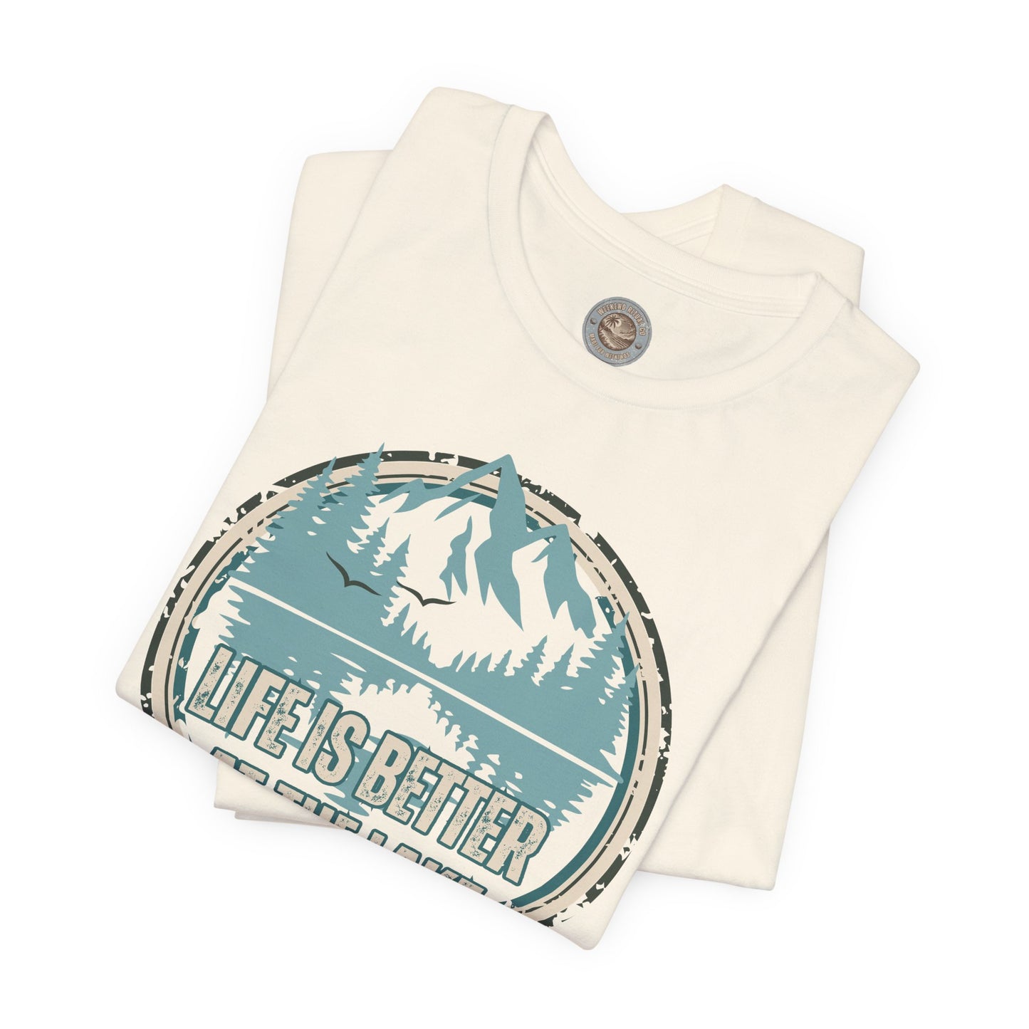 Life Is Better at the Lake Retro Badge T-Shirt
