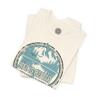 Life Is Better at the Lake Retro Badge T-Shirt
