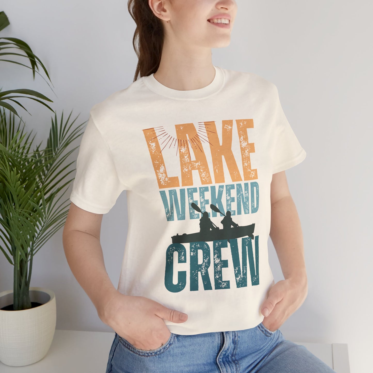 Lake Weekend Crew Paddle Edition Retro Letter Block Tee — Lake Weekend T-Shirt