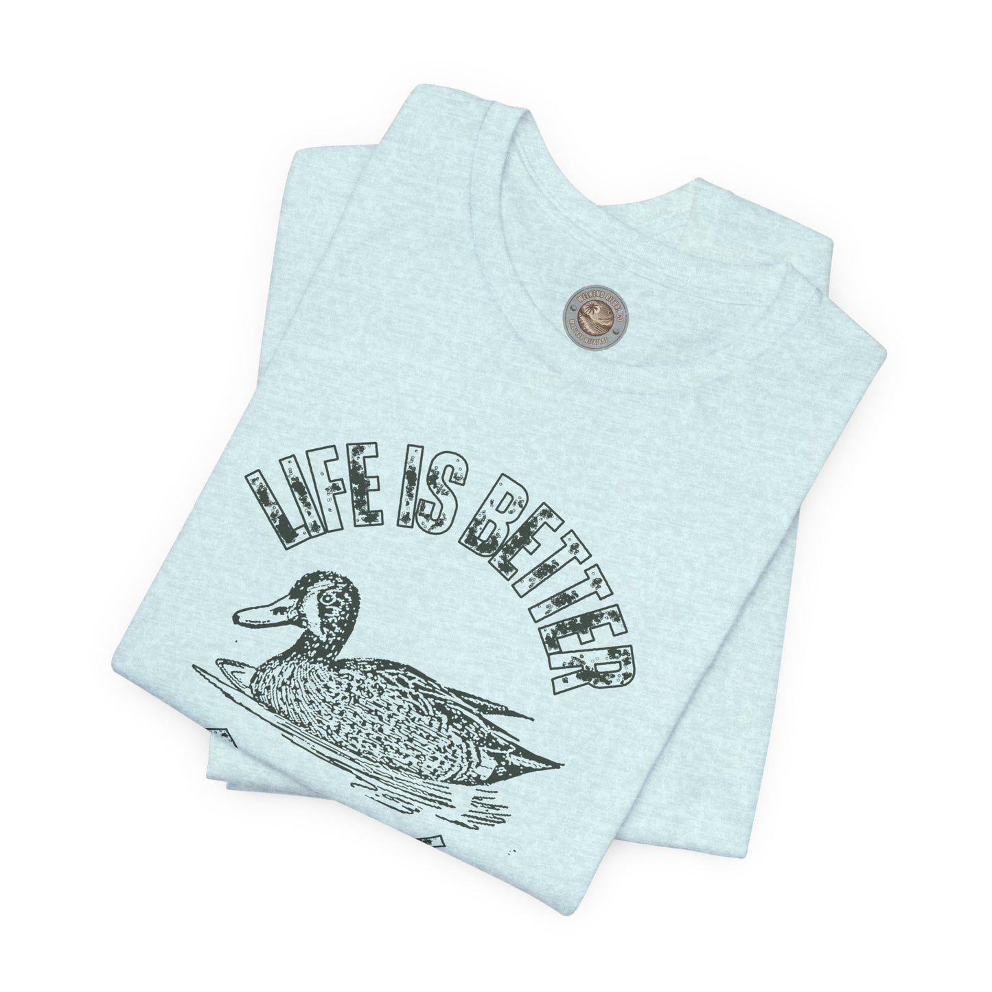 Life Is Better at the Lake Retro Duck Tee
