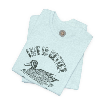 Life Is Better at the Lake Retro Duck Tee
