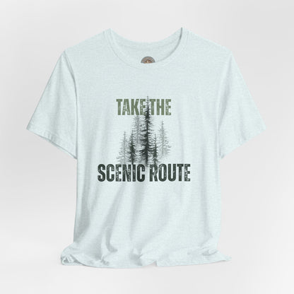 Take the Scenic Route Retro Tee — Vintage Outdoor Adventure T-Shirt