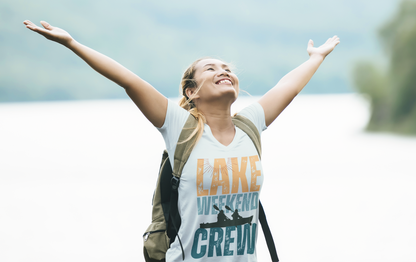 Lake Weekend Crew Paddle Edition Retro Letter Block Tee — Lake Weekend T-Shirt