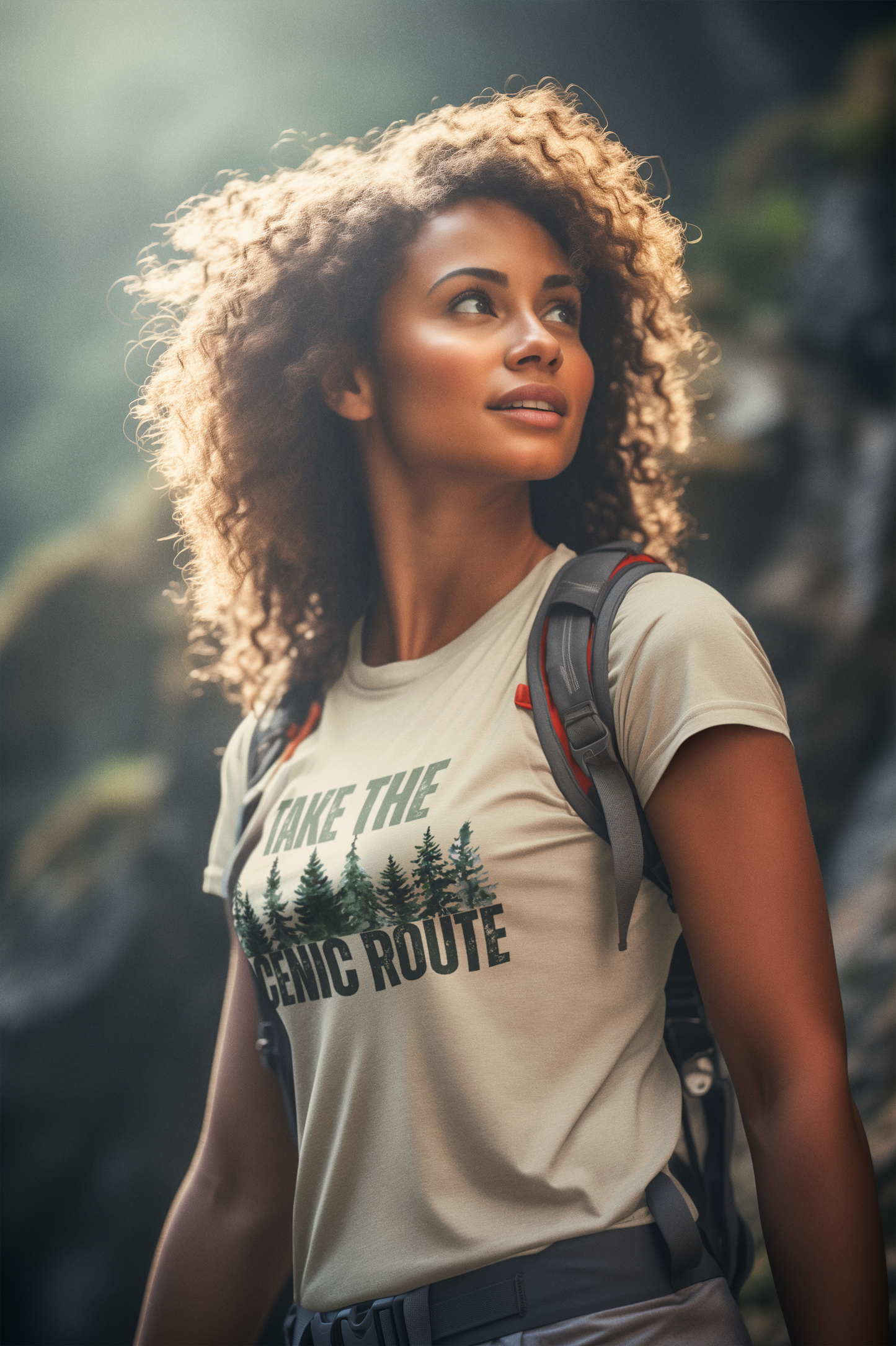 Take the Scenic Route Retro Tee — Vintage Outdoor Adventure T-Shirt