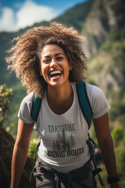 Take the Scenic Route Retro Tee — Vintage Outdoor Adventure T-Shirt