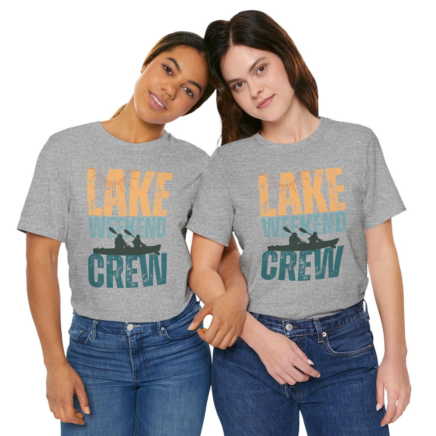 Lake Weekend Crew Paddle Edition Retro Letter Block Tee — Lake Weekend T-Shirt