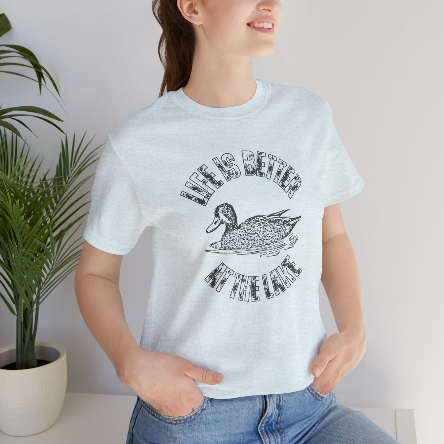 Life Is Better at the Lake Retro Duck Tee