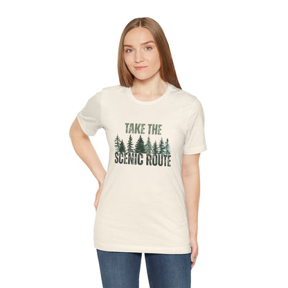 Take the Scenic Route Retro Tee — Vintage Outdoor Adventure T-Shirt