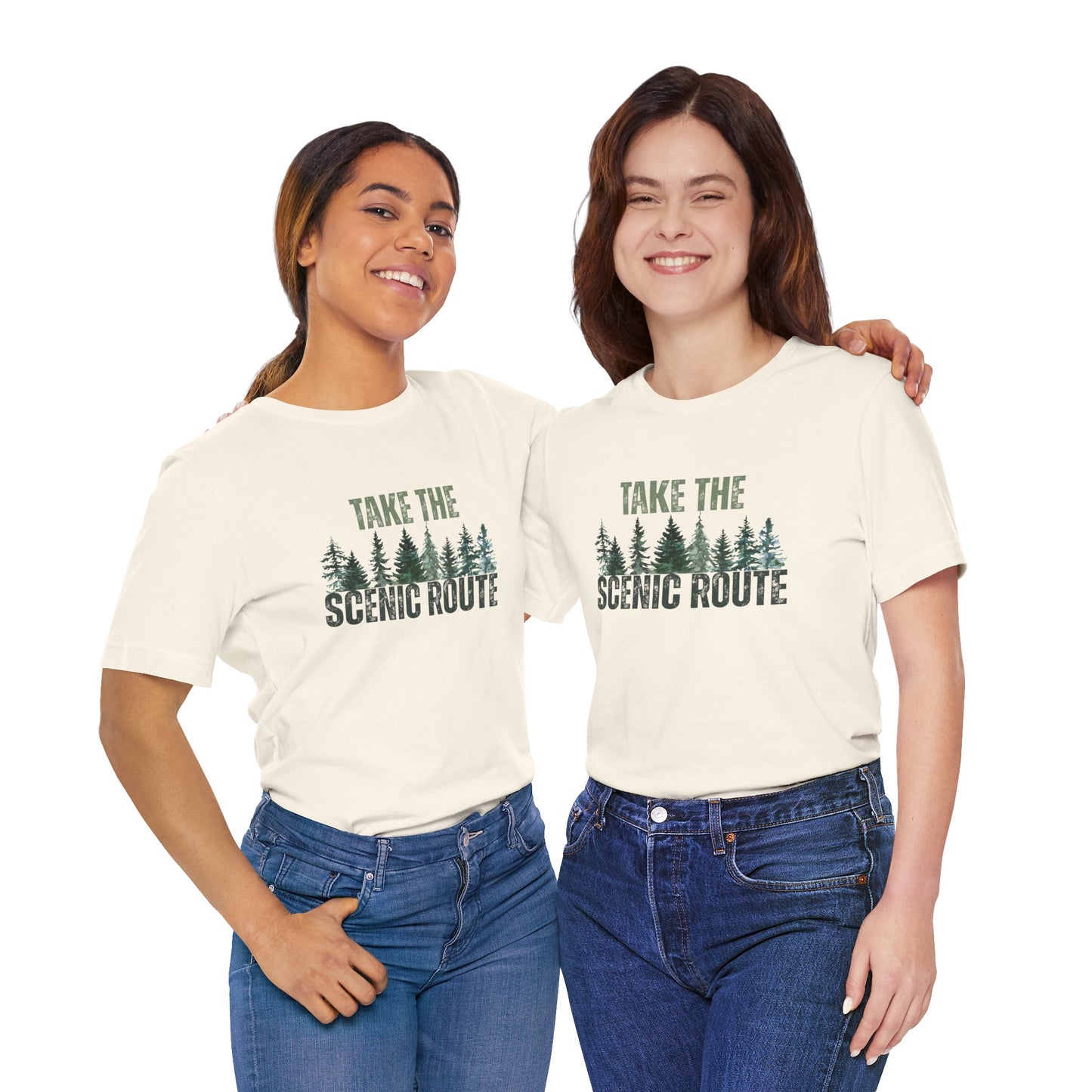 Take the Scenic Route Retro Tee — Vintage Outdoor Adventure T-Shirt