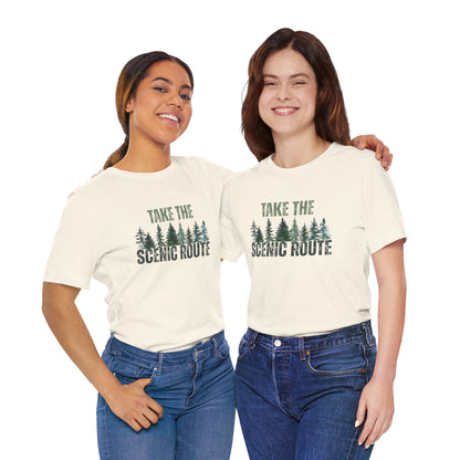 Take the Scenic Route Retro Tee — Vintage Outdoor Adventure T-Shirt