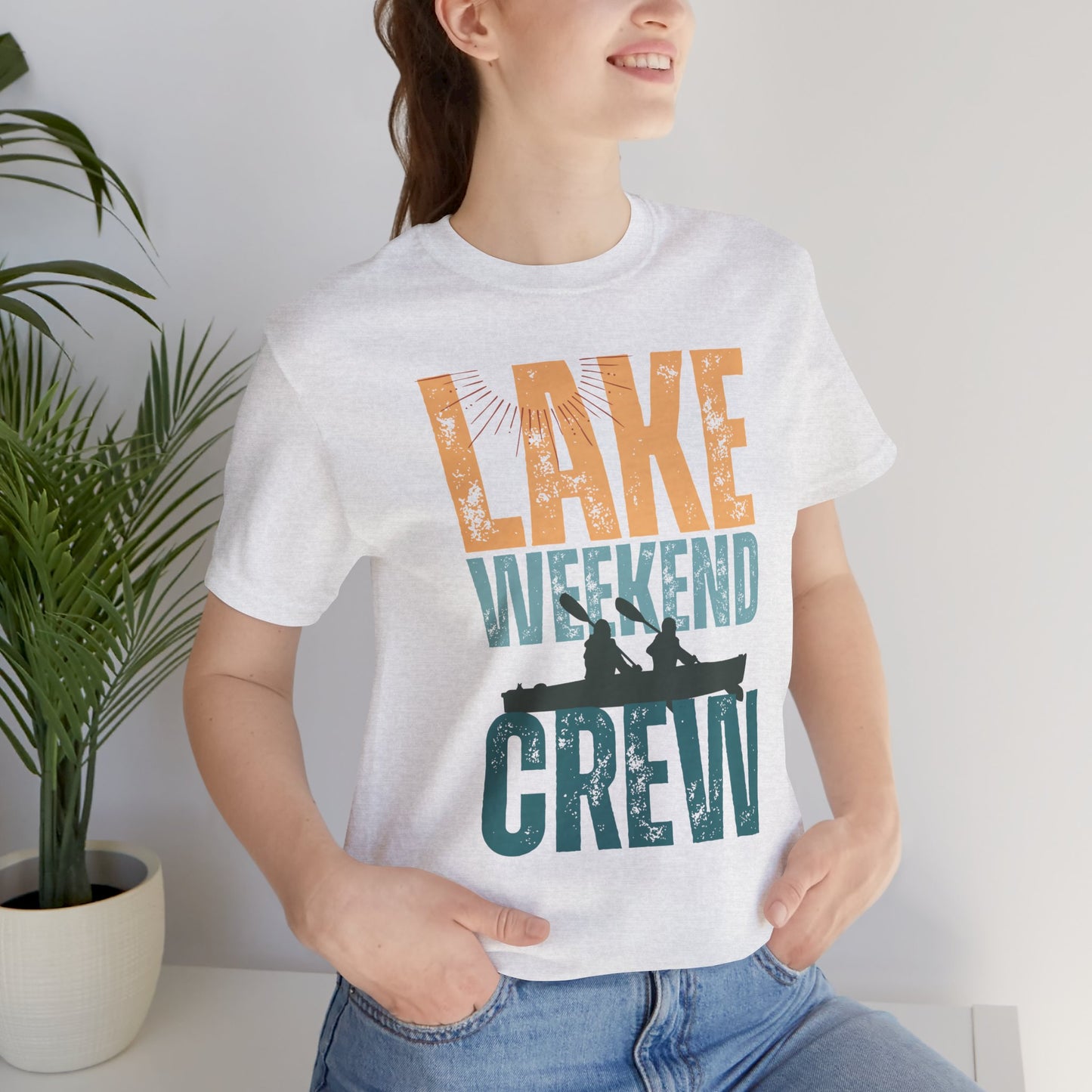 Lake Weekend Crew Paddle Edition Retro Letter Block Tee — Lake Weekend T-Shirt