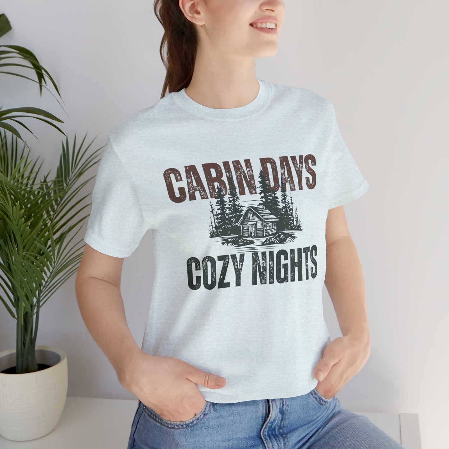 Cabin Days Cozy Nights Retro Tee — Vintage Mountain Outdoors T-Shirt