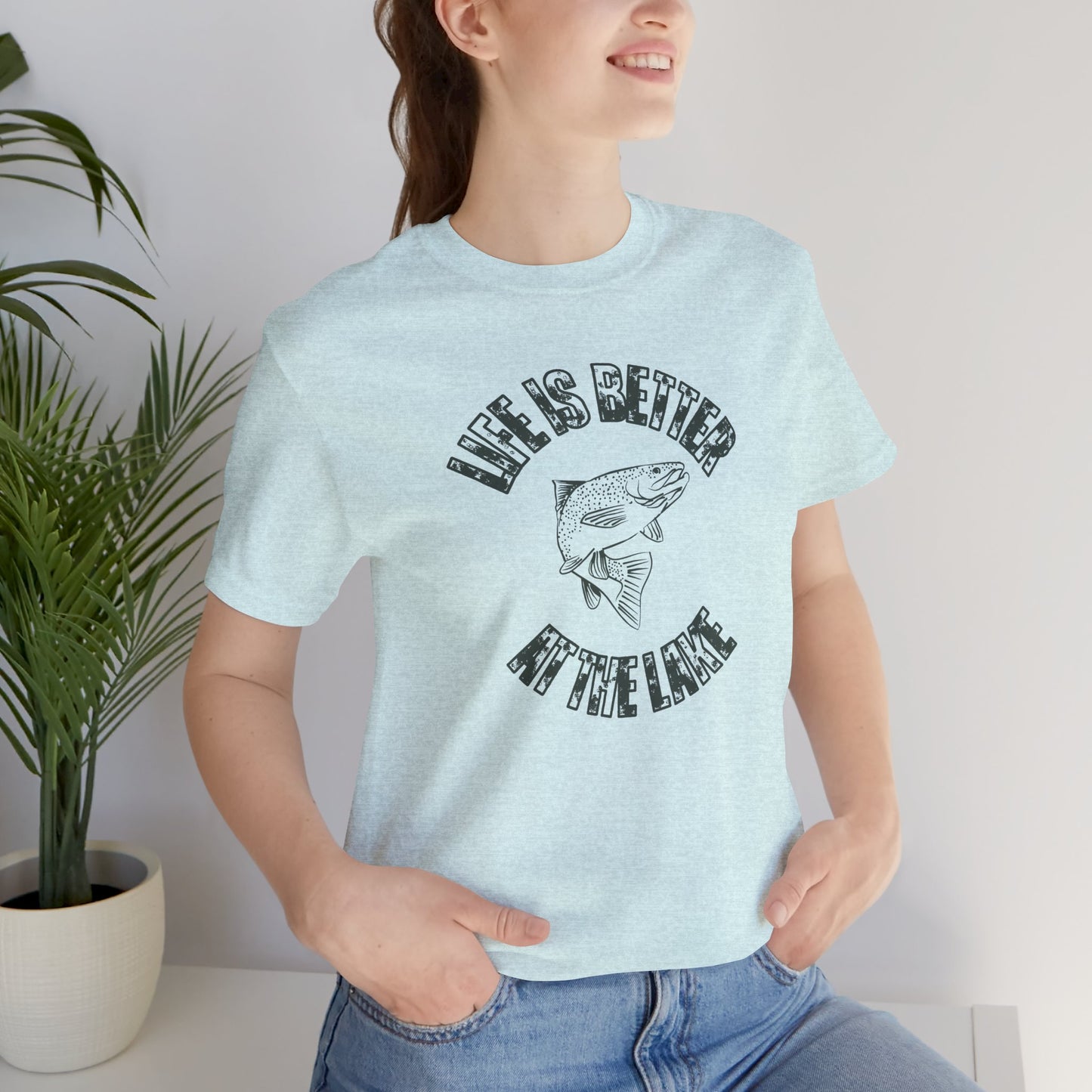 Life Is Better at the Lake Retro Fish Tee