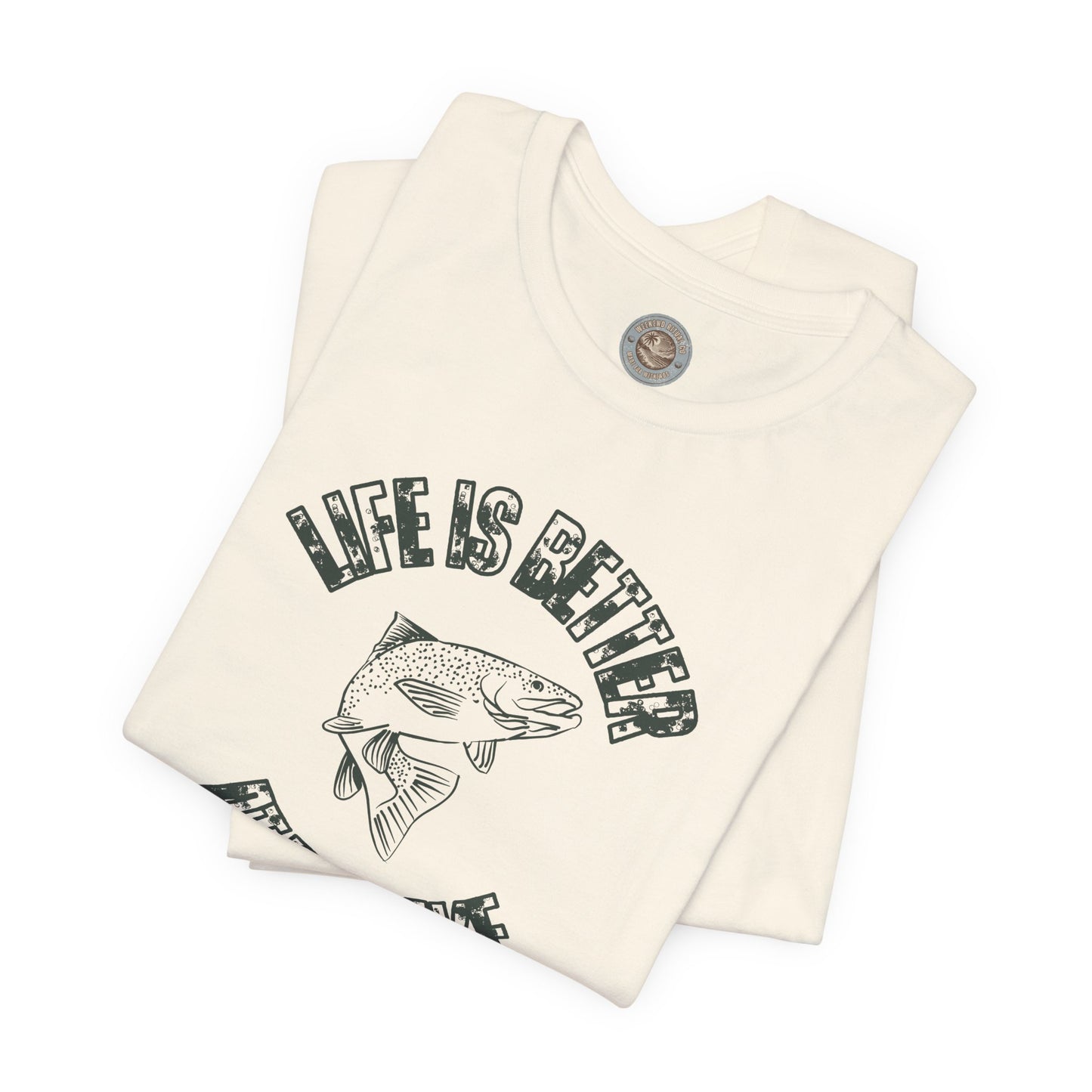 Life Is Better at the Lake Retro Fish Tee