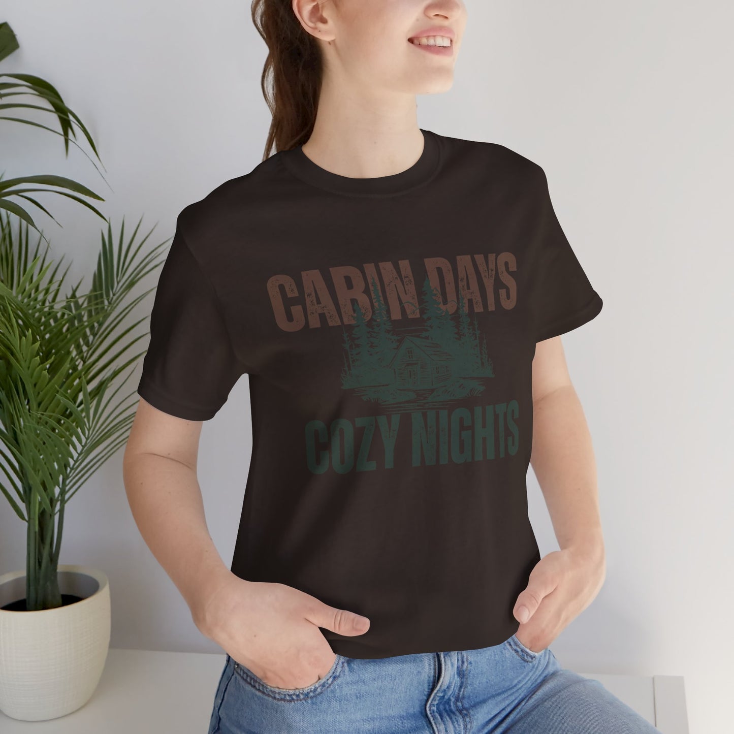 Cabin Days Cozy Nights Retro Tee — Vintage Mountain Outdoors T-Shirt