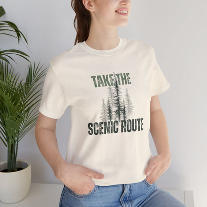 Take the Scenic Route Retro Tee — Vintage Outdoor Adventure T-Shirt