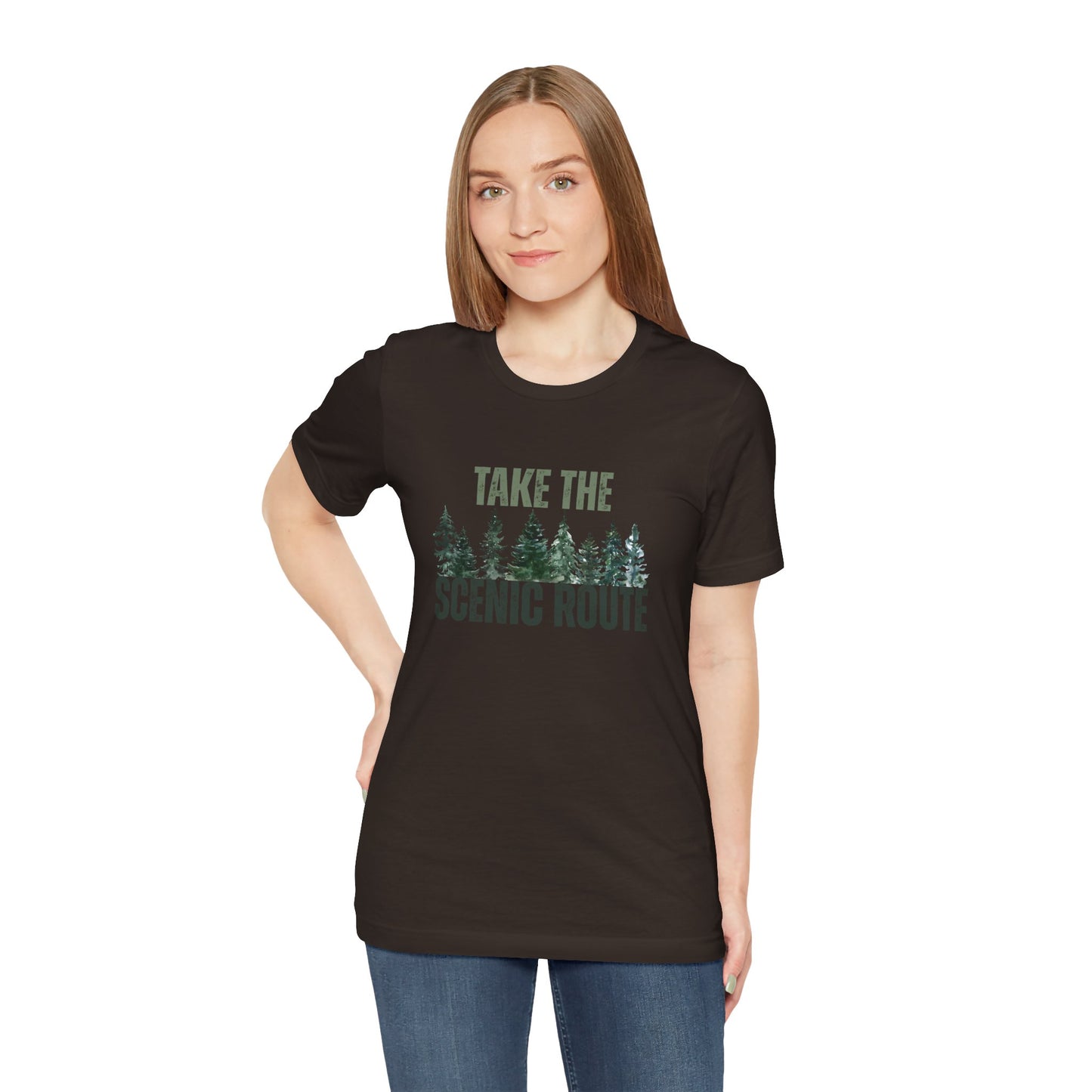 Take the Scenic Route Retro Tee — Vintage Outdoor Adventure T-Shirt