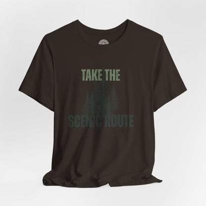 Take the Scenic Route Retro Tee — Vintage Outdoor Adventure T-Shirt